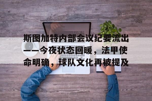 九游游戏中心-斯图加特内部会议纪要流出——今夜状态回暖，法甲使命明确，球队文化再被提及的简单介绍
